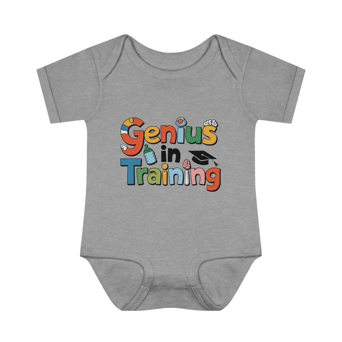 "Genius in training" Infant Baby Rib Bodysuit