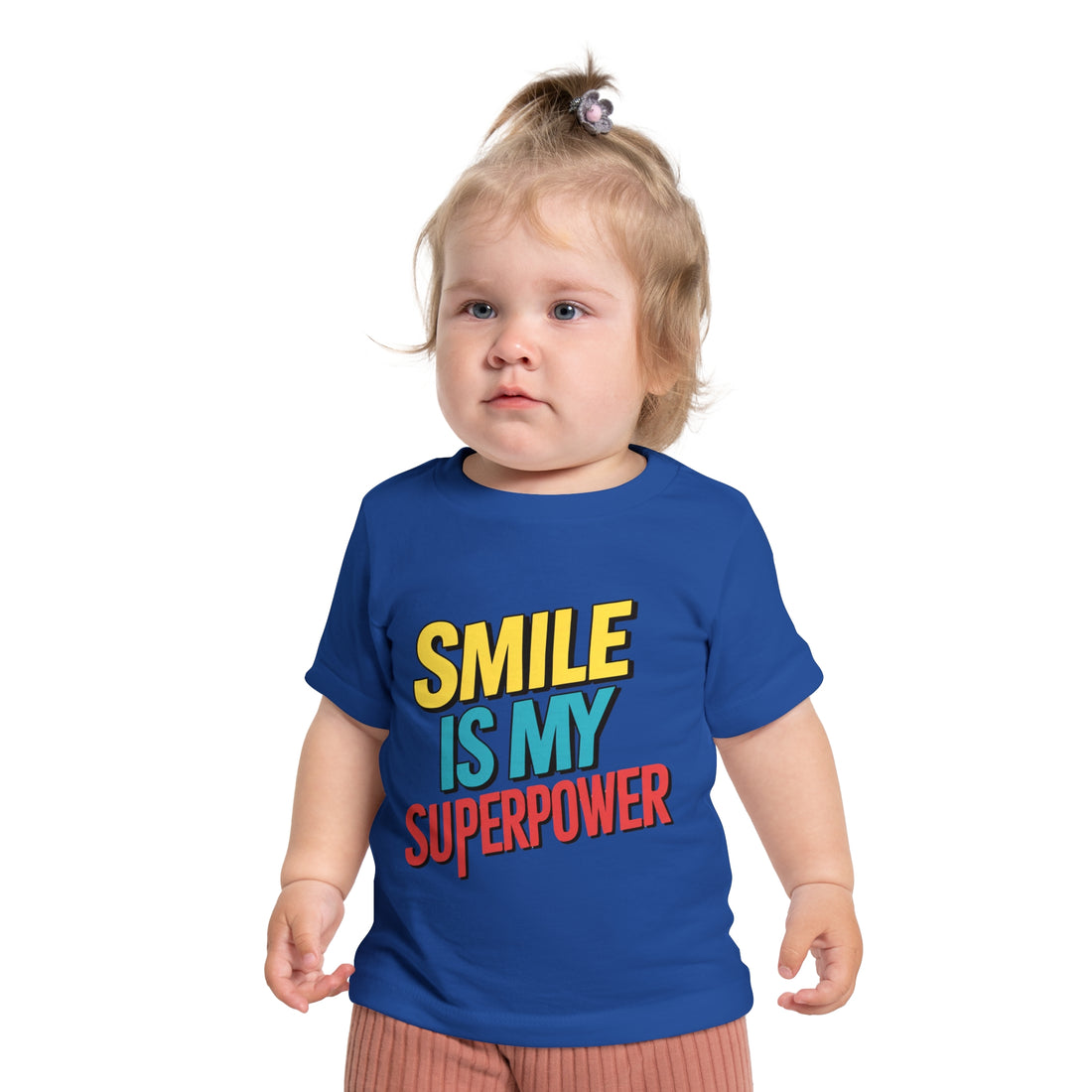 "Smile is my superpower" Baby Short Sleeve T-Shirt