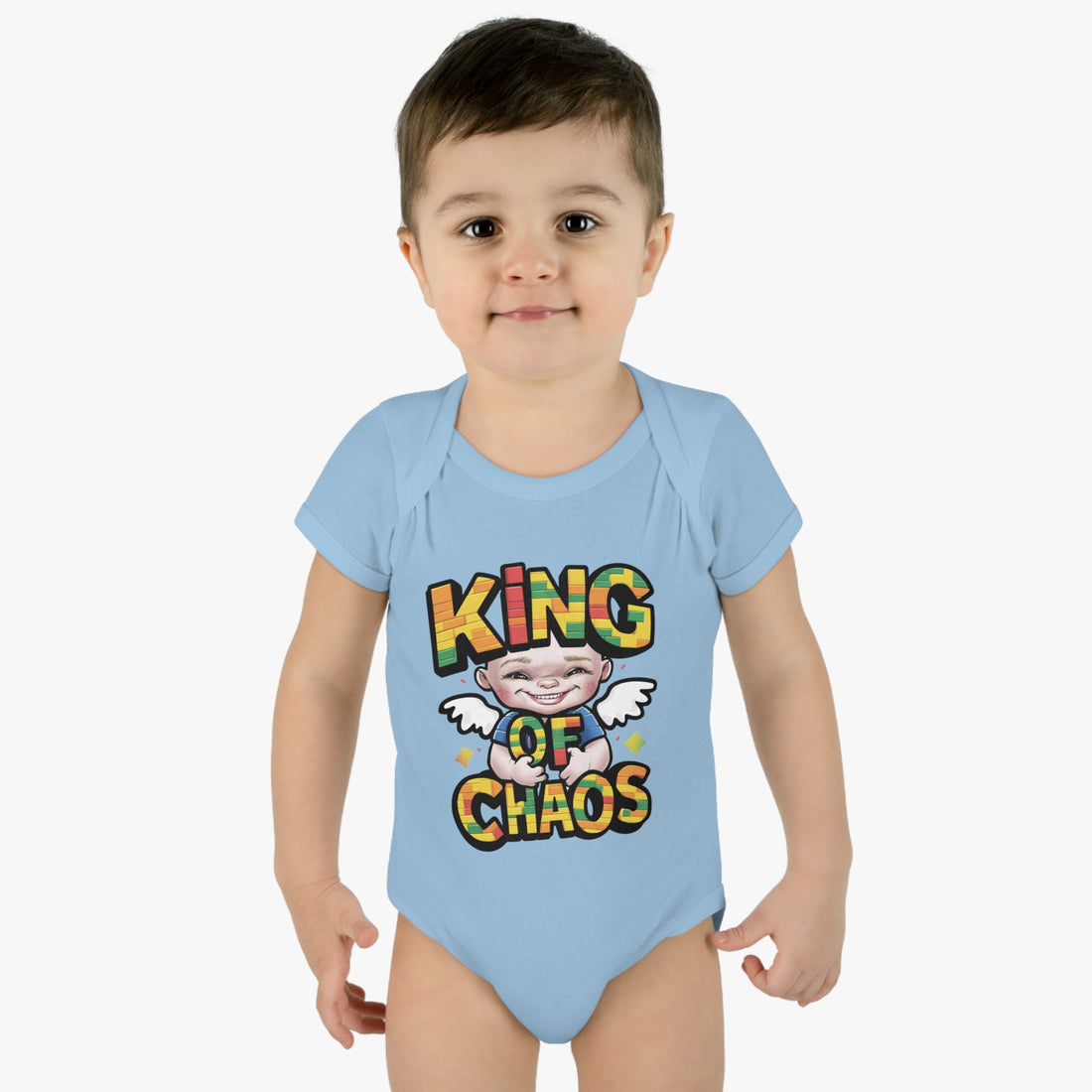 "King of chaos" Infant Baby Rib Bodysuit