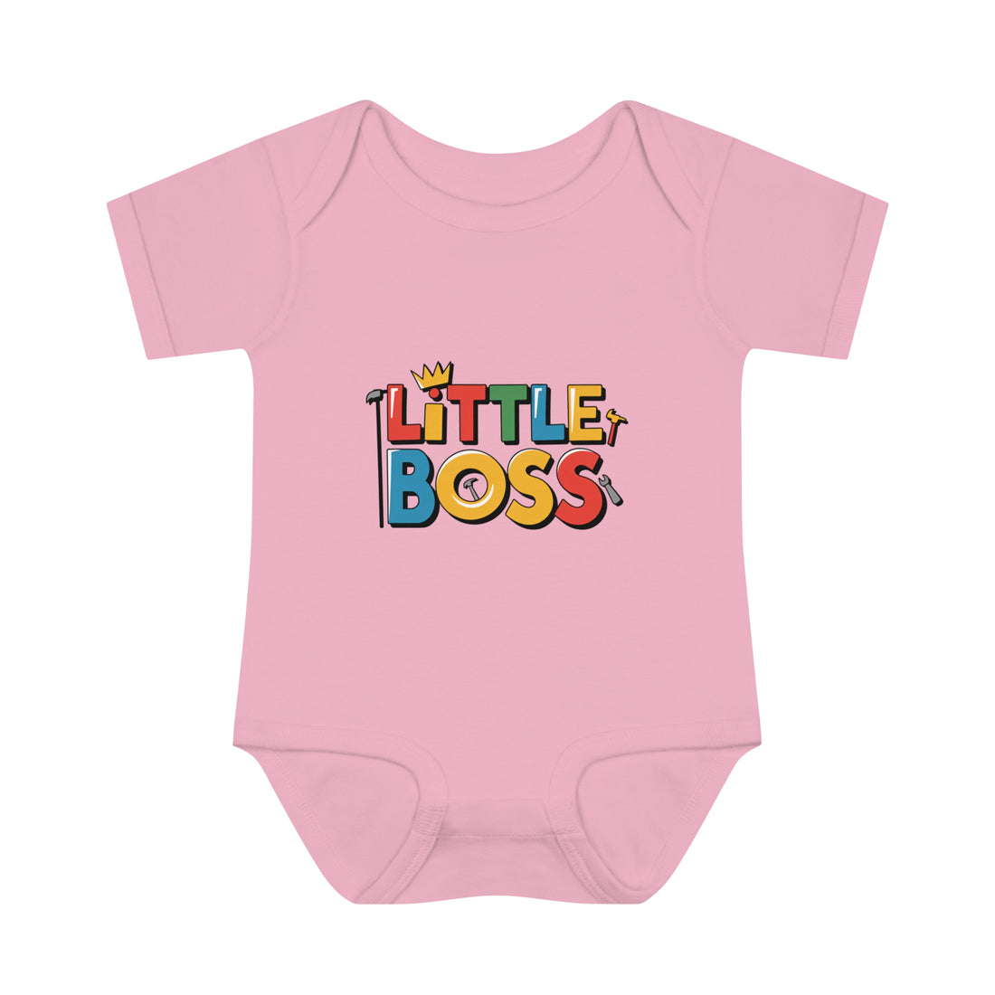 "Little boss" Infant Baby Rib Bodysuit