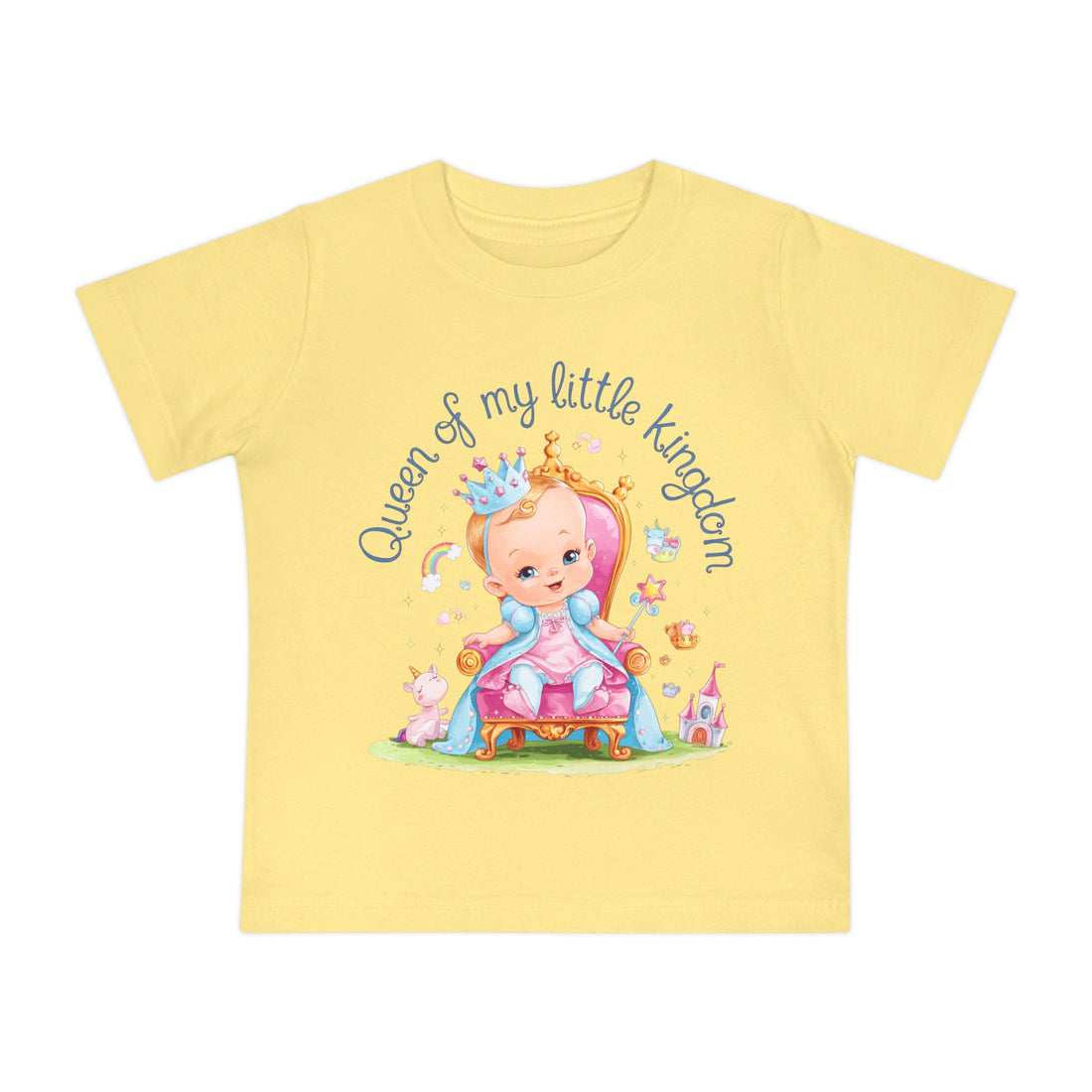 "Queen of my little kingdom" Baby Short Sleeve T-Shirt