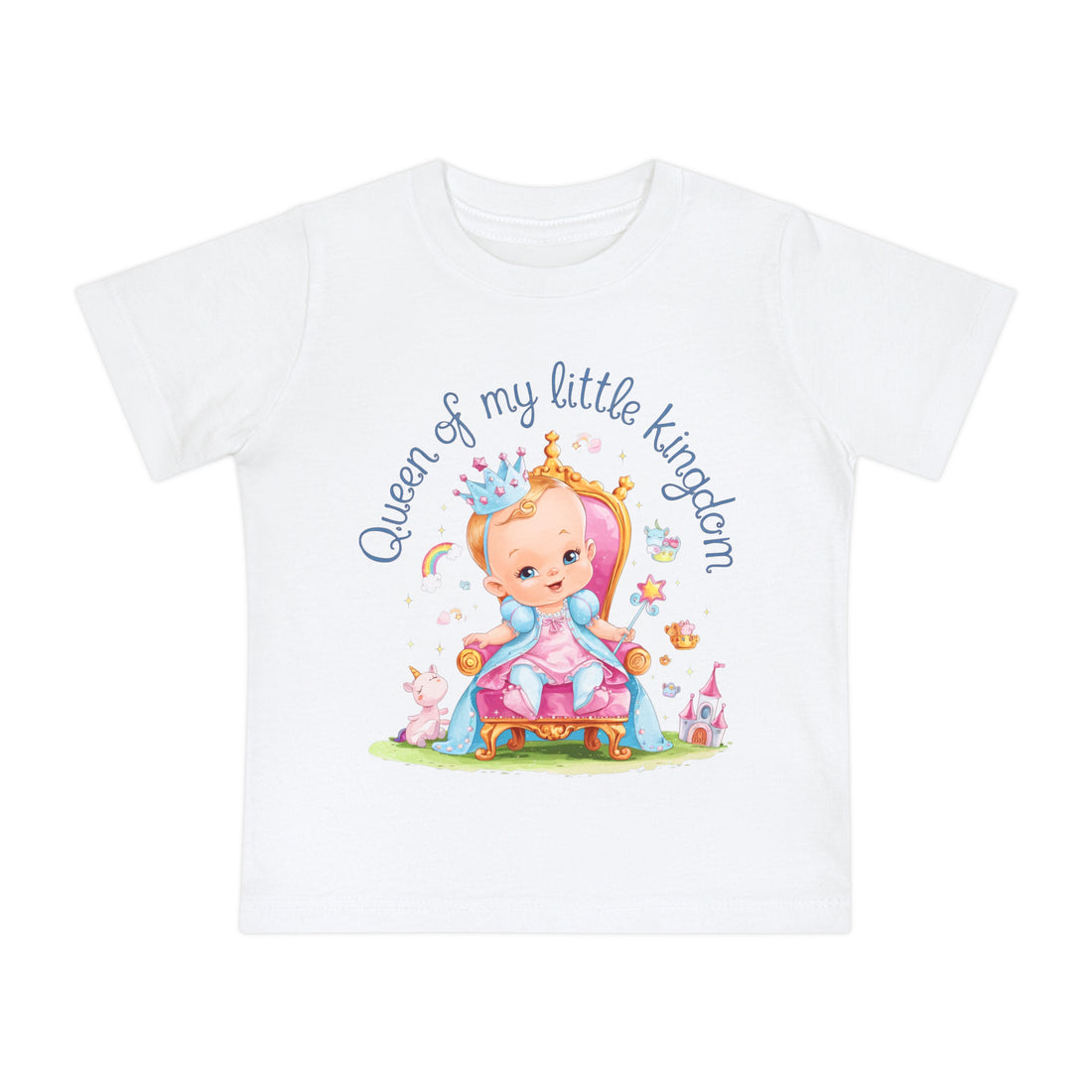 "Queen of my little kingdom" Baby Short Sleeve T-Shirt