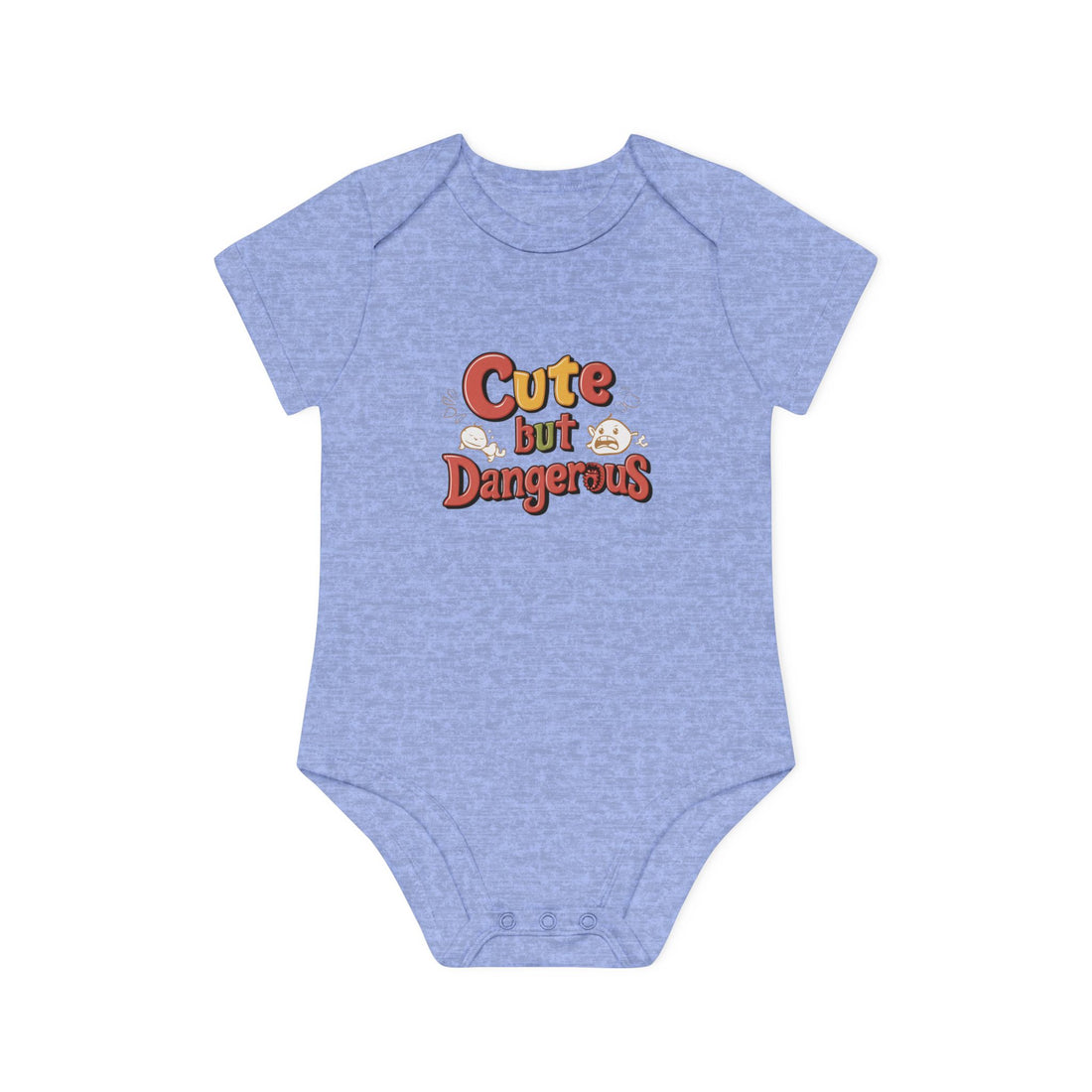 "Cute but dangerous" Baby Organic Short Sleeve Bodysuit