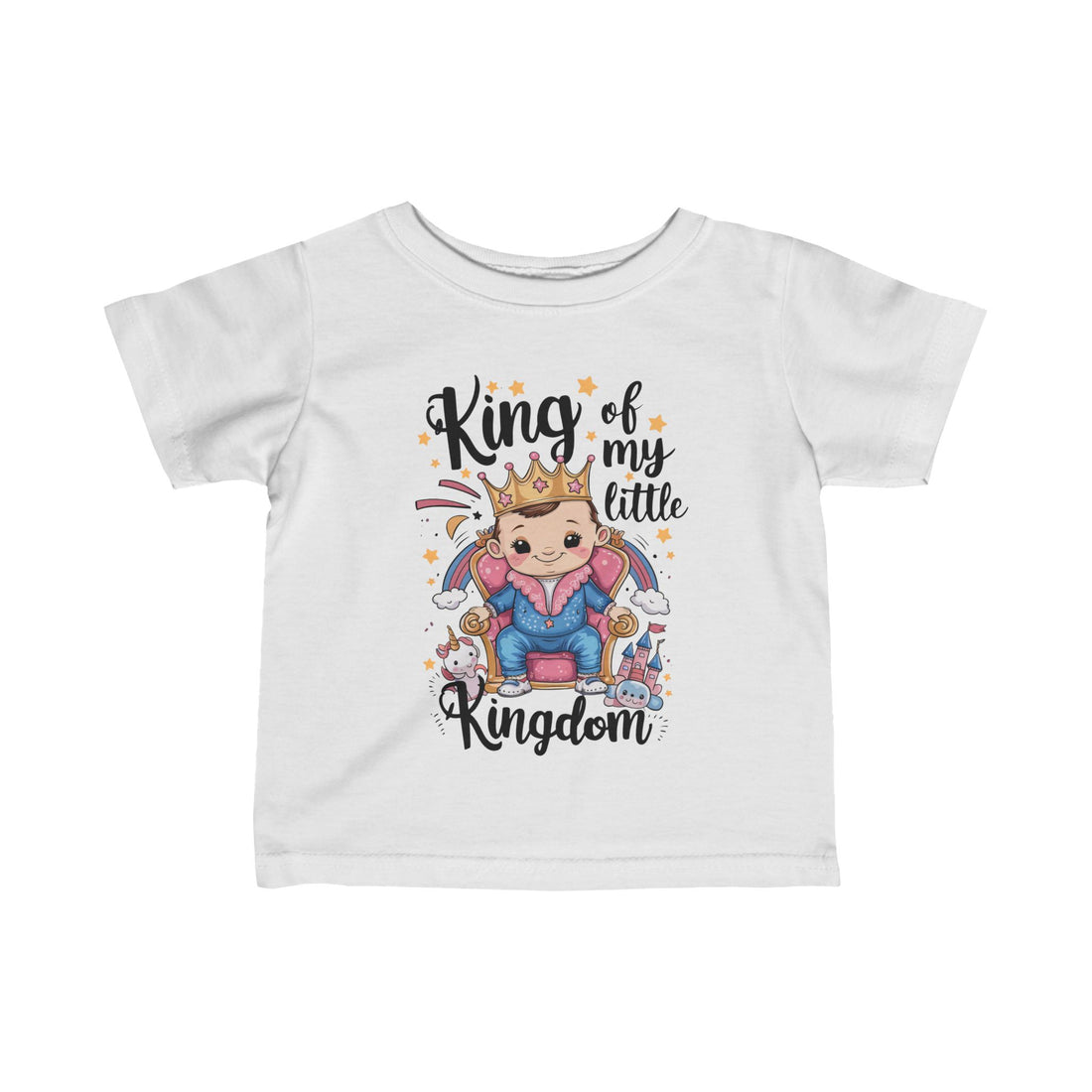 "King of my little kingdom" Infant Fine Jersey Tee