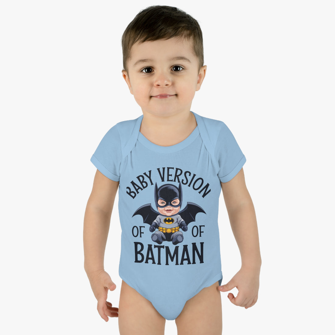 "Baby version of batman" Infant Baby Rib Bodysuit