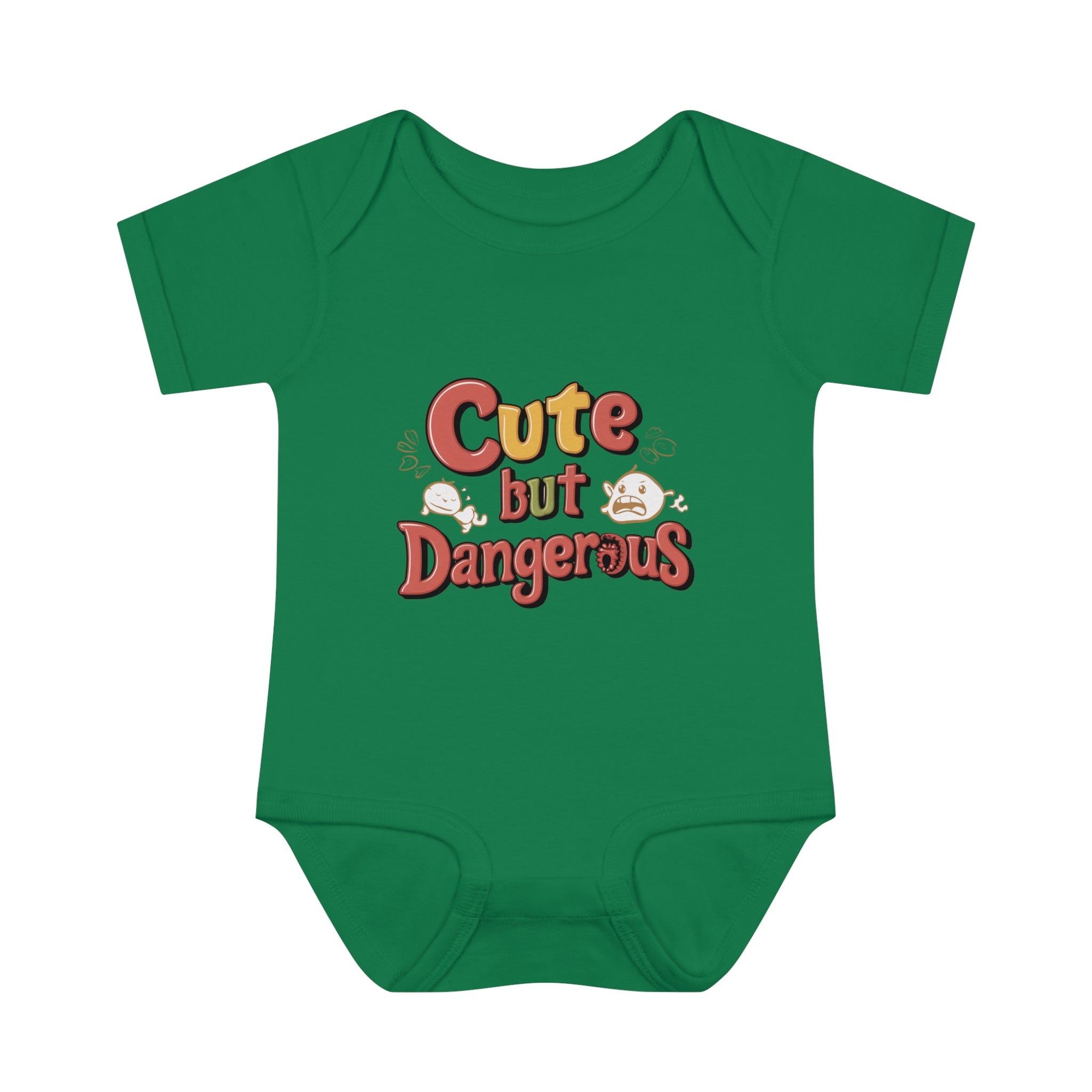 "Cute but dangerous" Infant Baby Rib Bodysuit