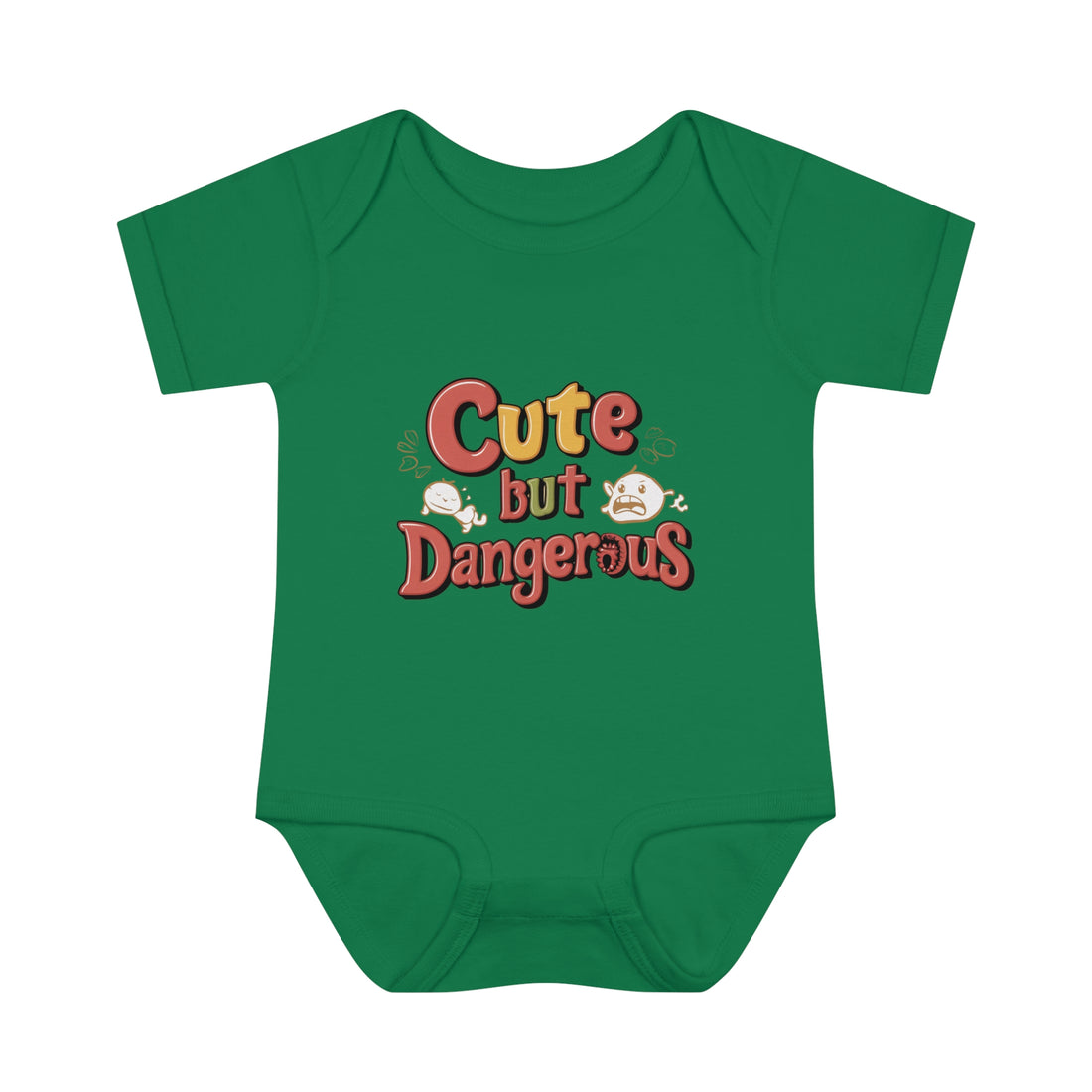 "Cute but dangerous" Infant Baby Rib Bodysuit