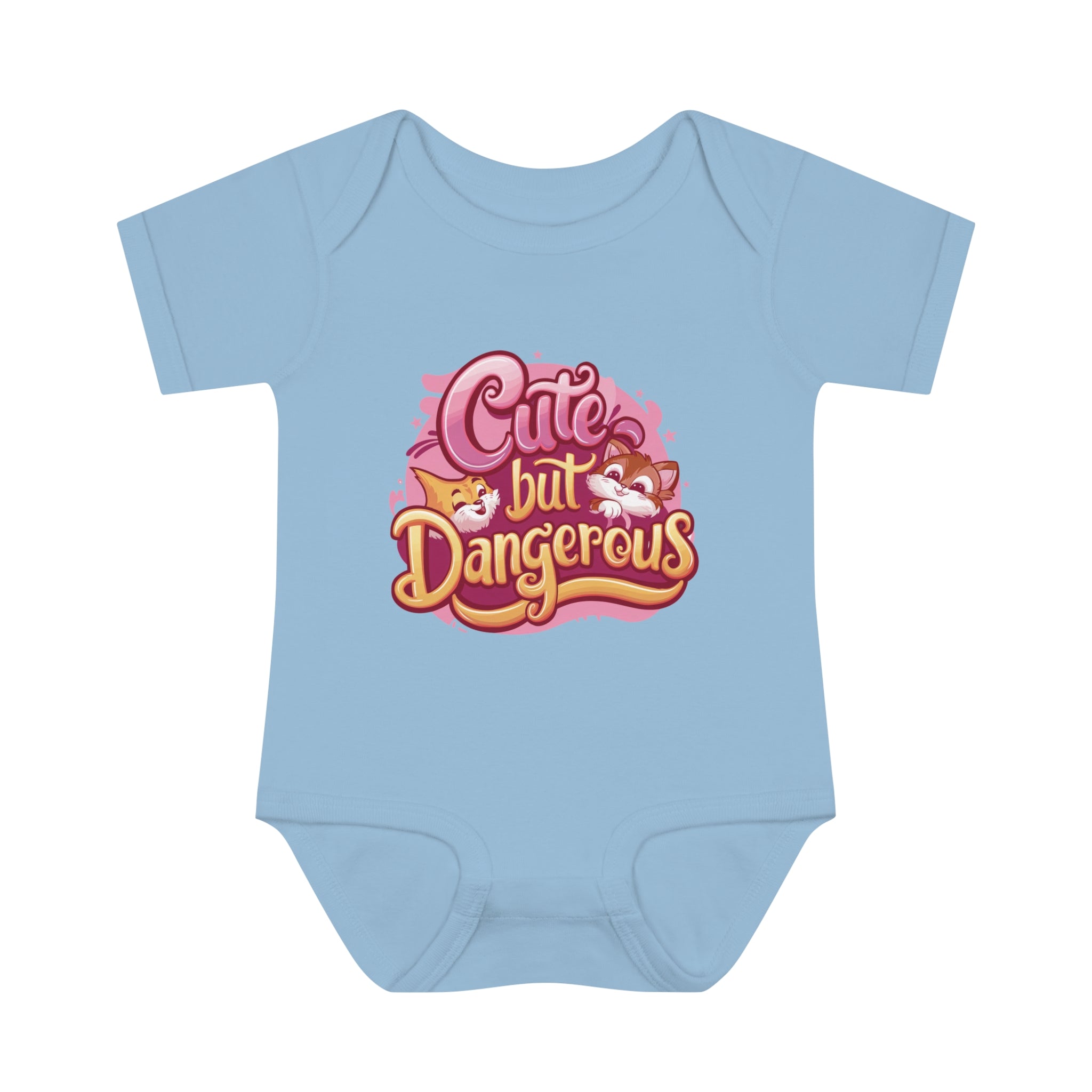 "Cute but dangerous" Infant Baby Rib Bodysuit