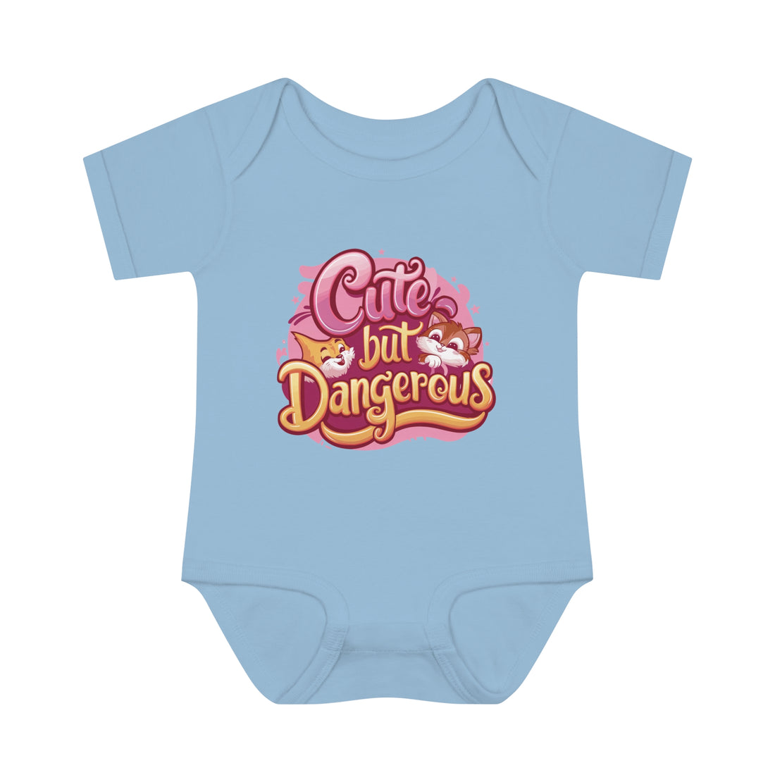 "Cute but dangerous" Infant Baby Rib Bodysuit