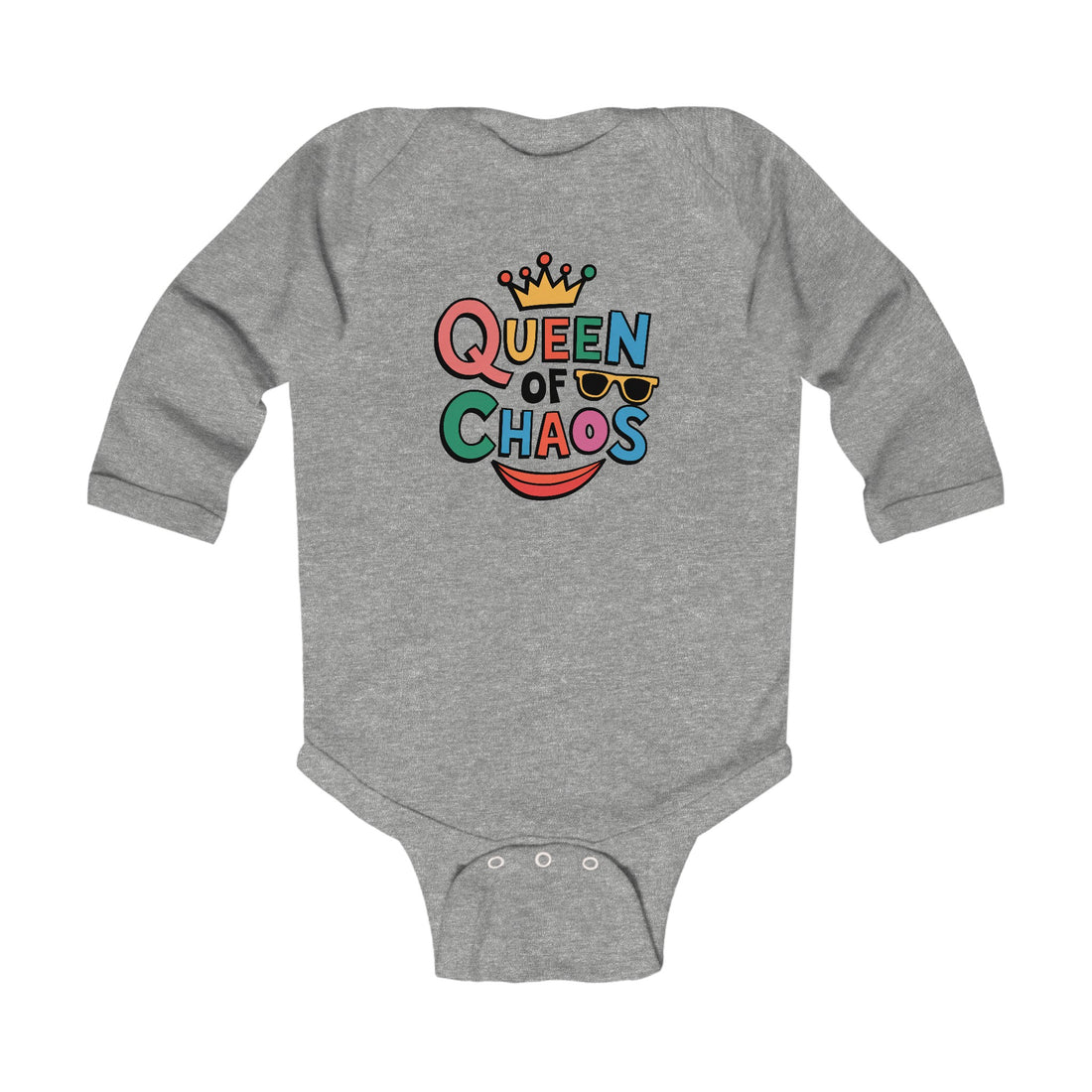 "Queen of chaos" Infant Long Sleeve Bodysuit