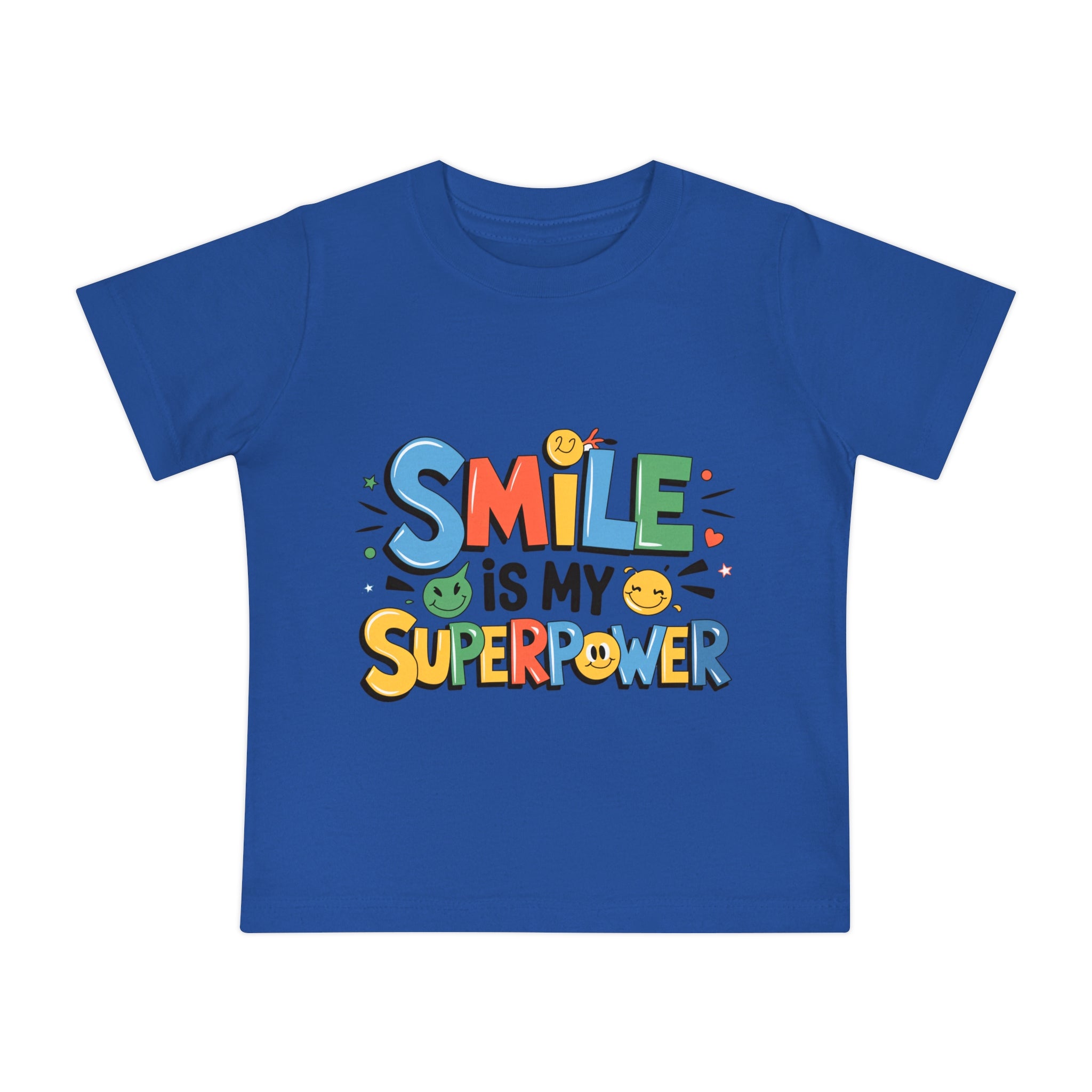 "Smile is my superpower" Baby Short Sleeve T-Shirt