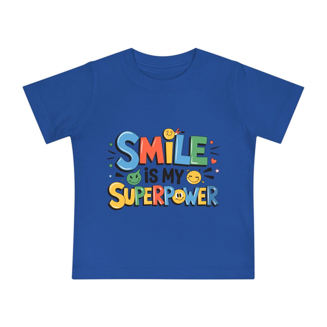 "Smile is my superpower" Baby Short Sleeve T-Shirt