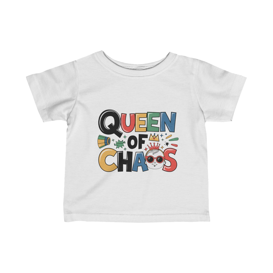 "Queen of chaos" Infant Fine Jersey Tee