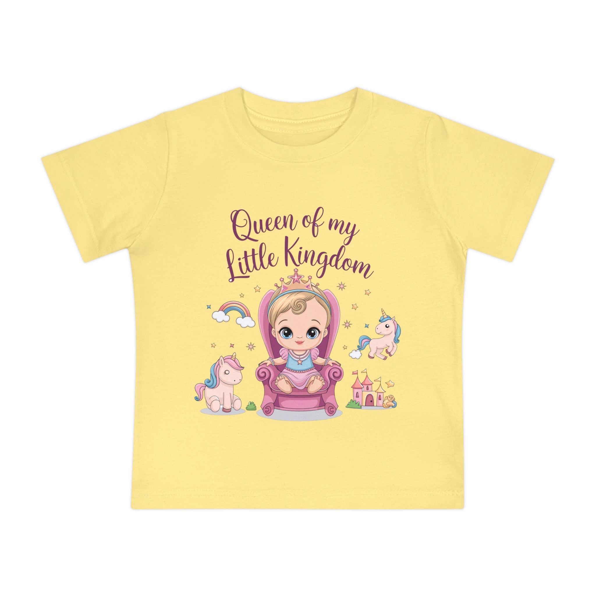 "Queen of my little kingdom" Baby Short Sleeve T-Shirt