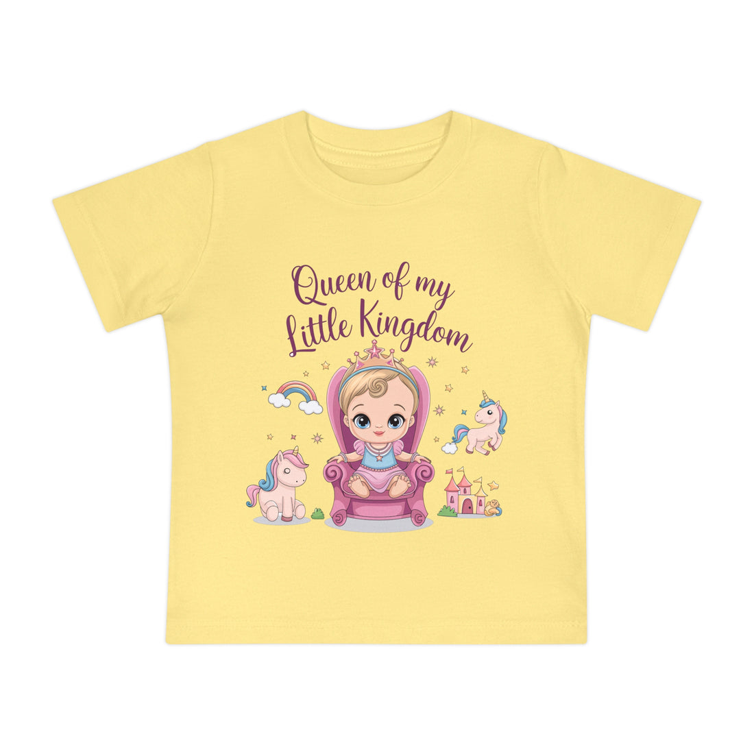 "Queen of my little kingdom" Baby Short Sleeve T-Shirt