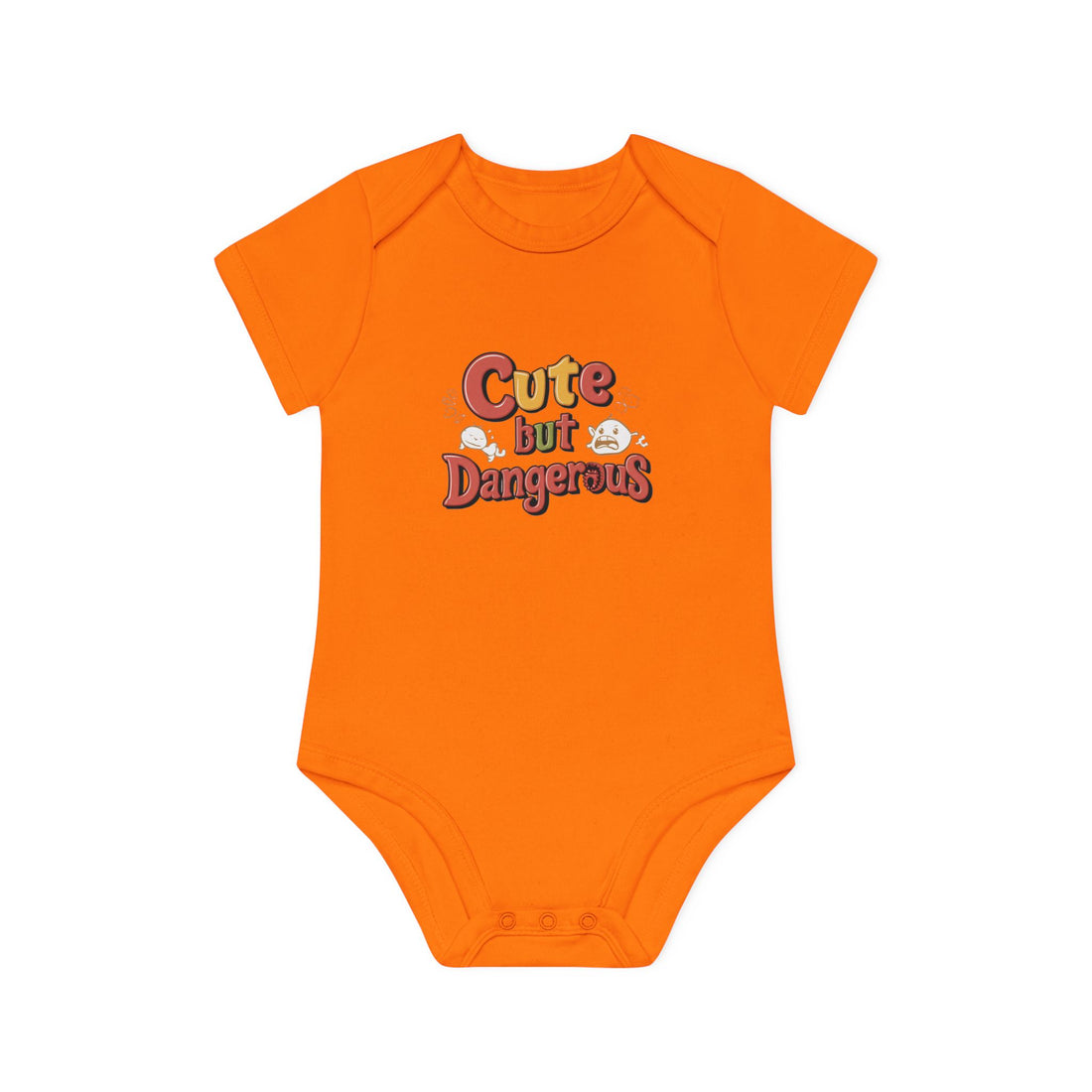 "Cute but dangerous" Baby Organic Short Sleeve Bodysuit