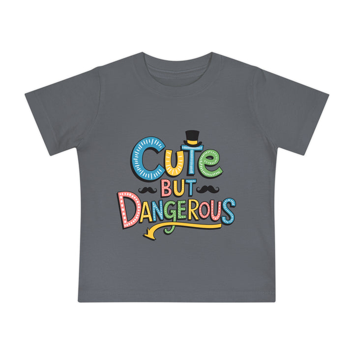 "Cute but dangerous" Baby Short Sleeve T-Shirt