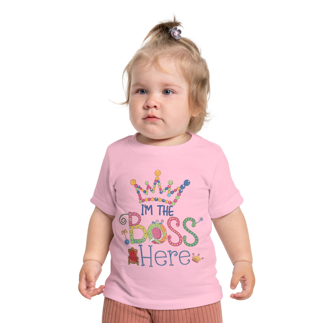 "I'm the boss here" Baby Short Sleeve T-Shirt