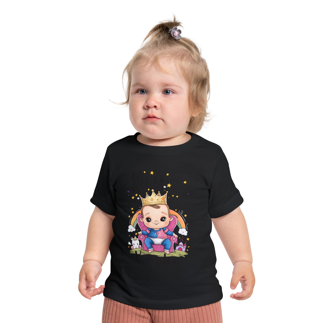 "King of my little kingdom" Baby Short Sleeve T-Shirt