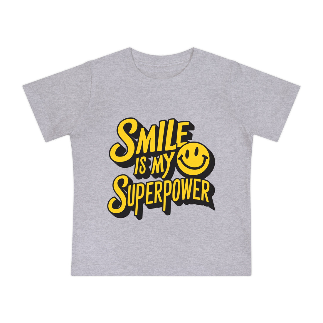 "Smile is my superpower" Baby Short Sleeve T-Shirt