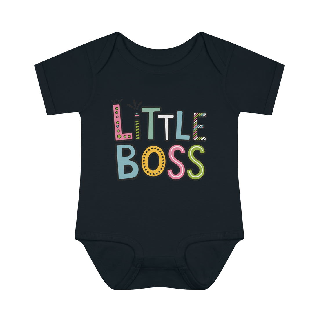 "Little boss" Infant Baby Rib Bodysuit