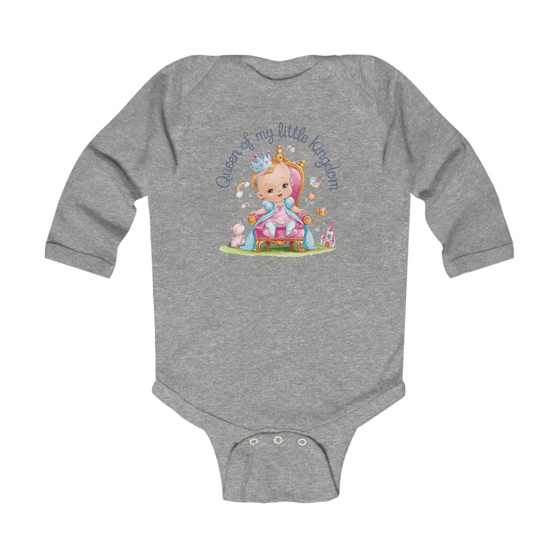 "Queen of my little kingdom" Infant Long Sleeve Bodysuit