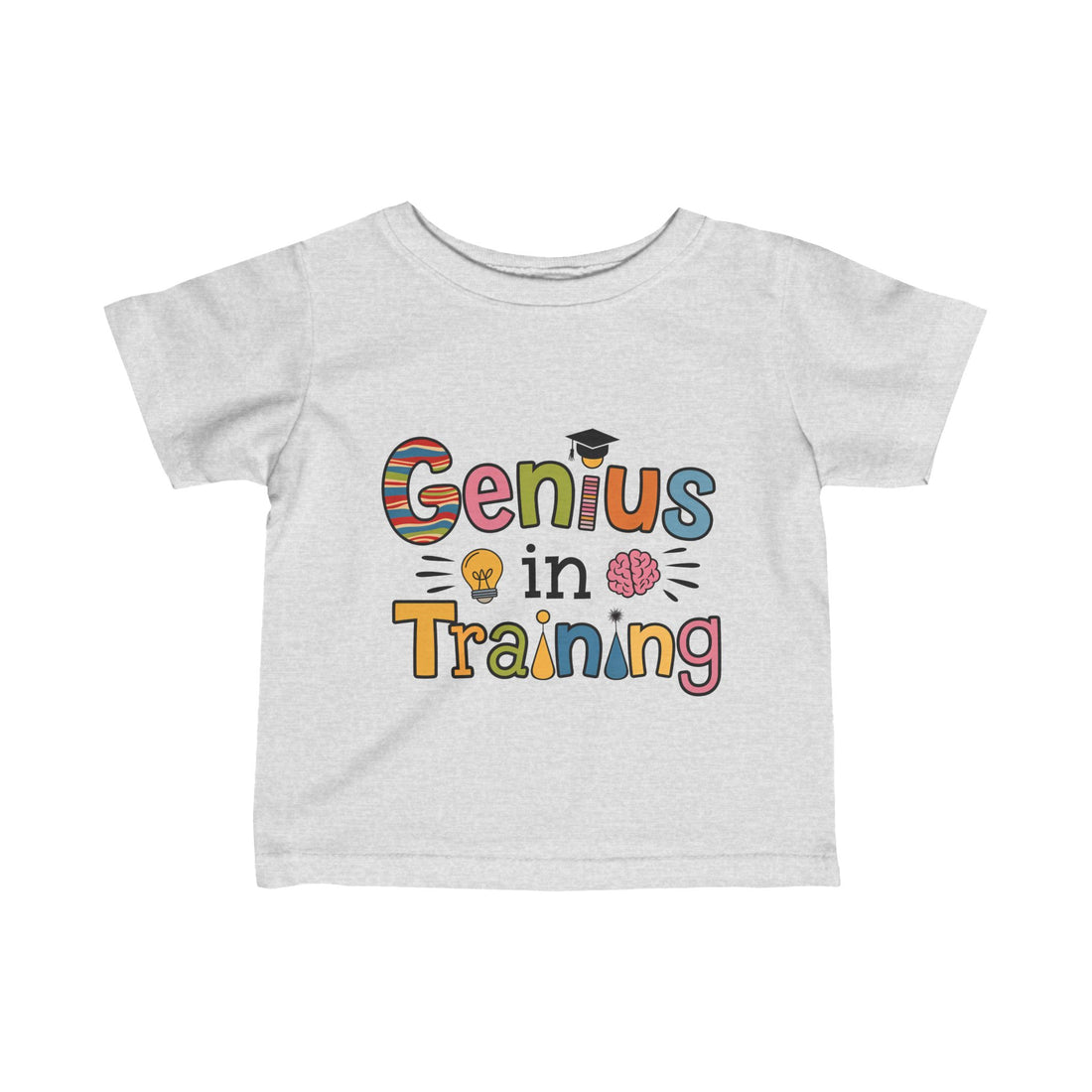 "Genius in training" Infant Fine Jersey Tee