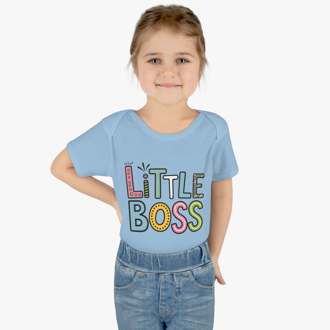 "Little boss" Infant Baby Rib Bodysuit