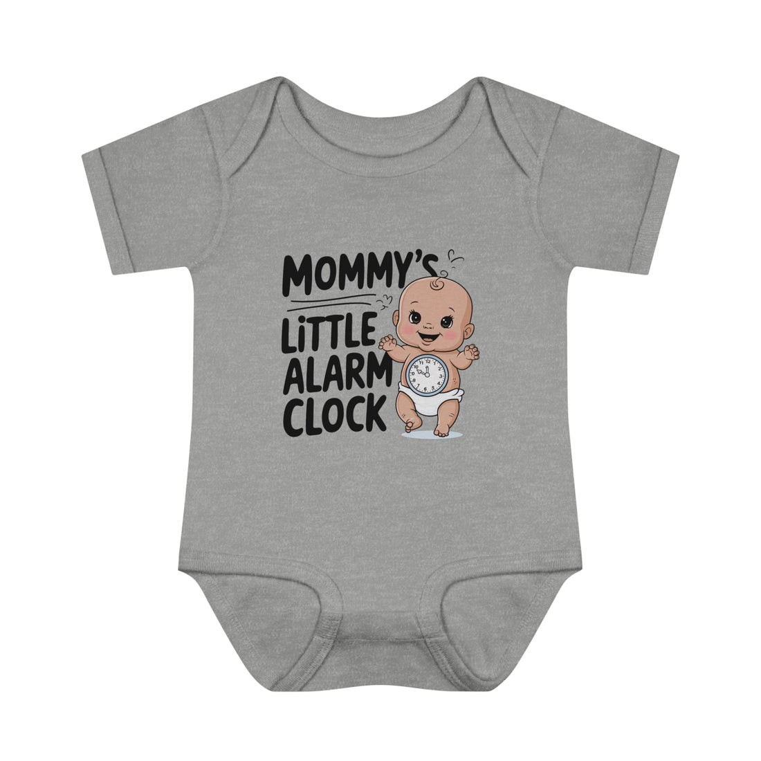 "Mommy's little alarm clock" Infant Baby Rib Bodysuit