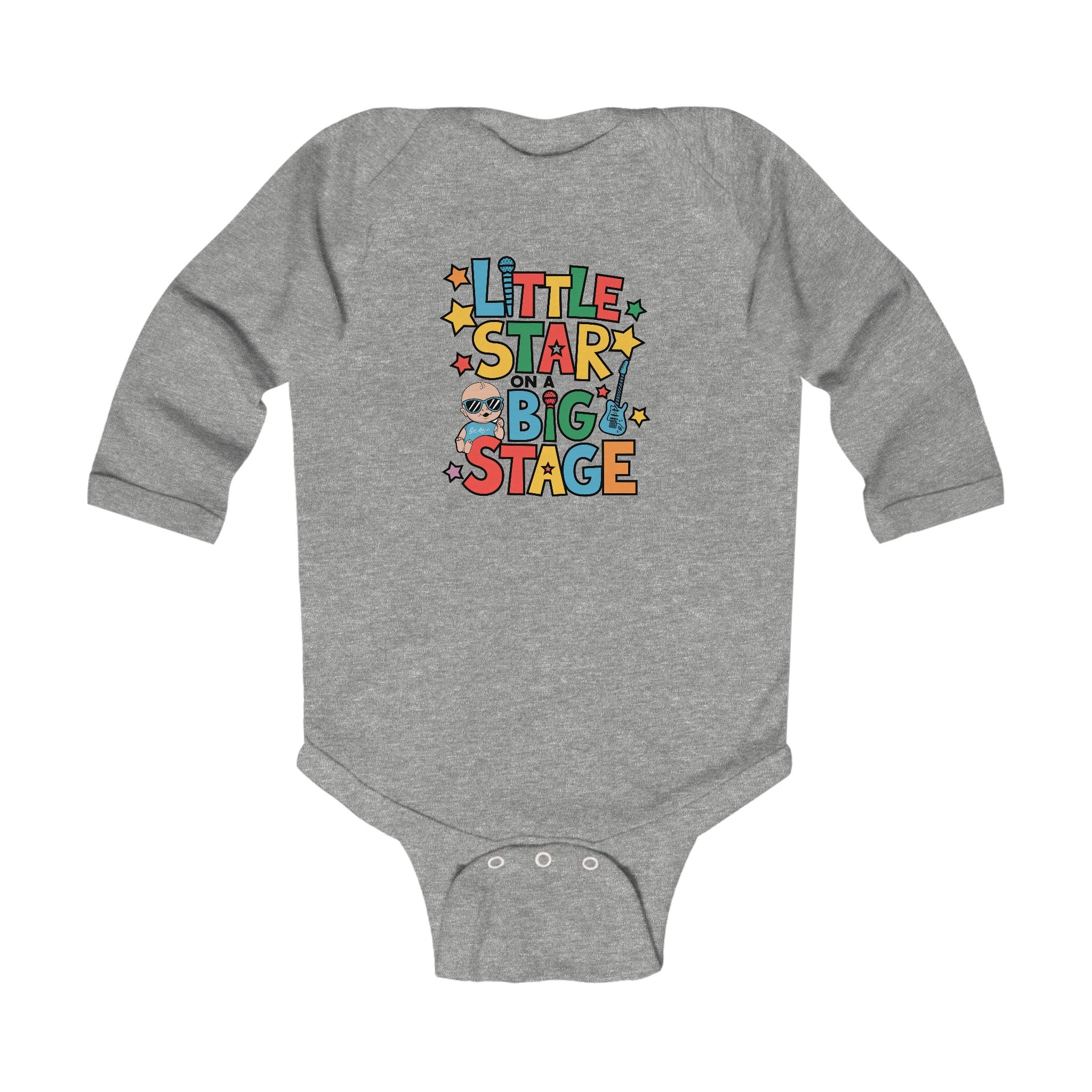 "Little star on a big stage" Infant Long Sleeve Bodysuit