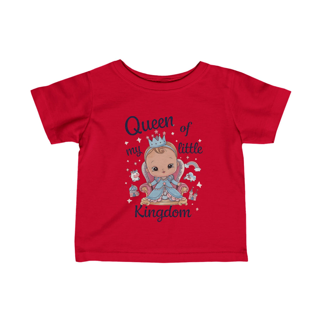 "Queen of my little kingdom" Infant Fine Jersey Tee