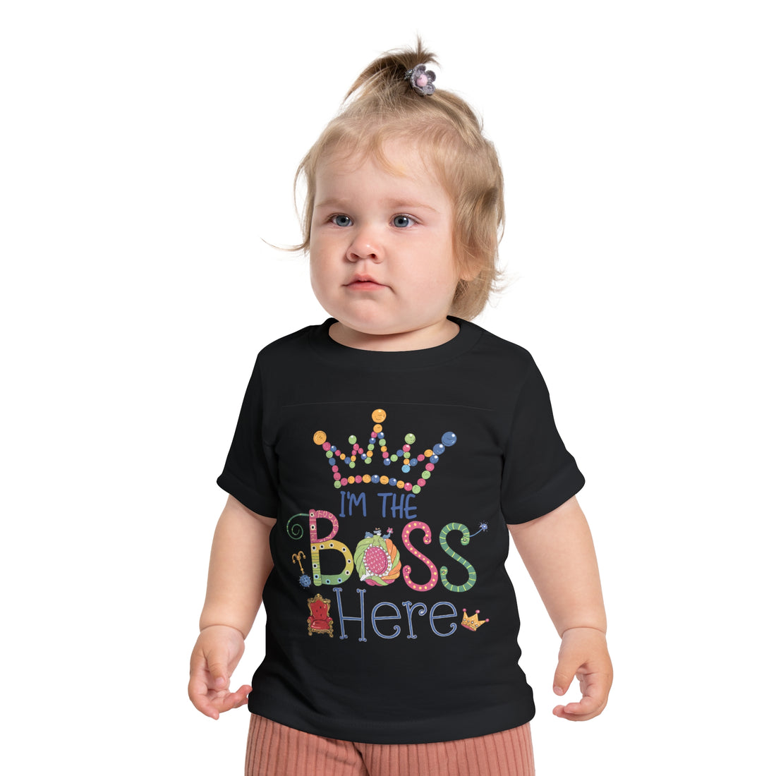 "I'm the boss here" Baby Short Sleeve T-Shirt