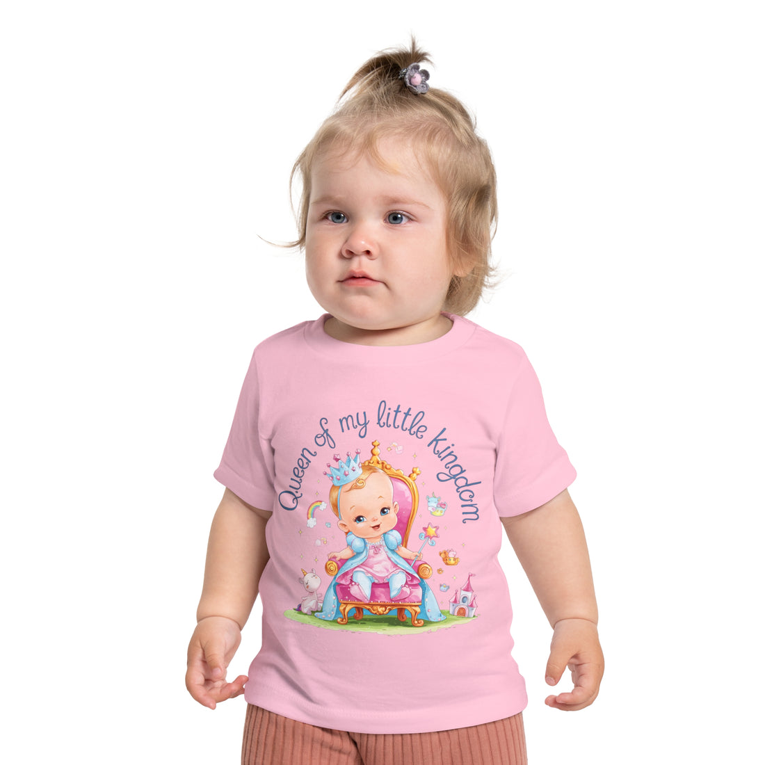 "Queen of my little kingdom" Baby Short Sleeve T-Shirt