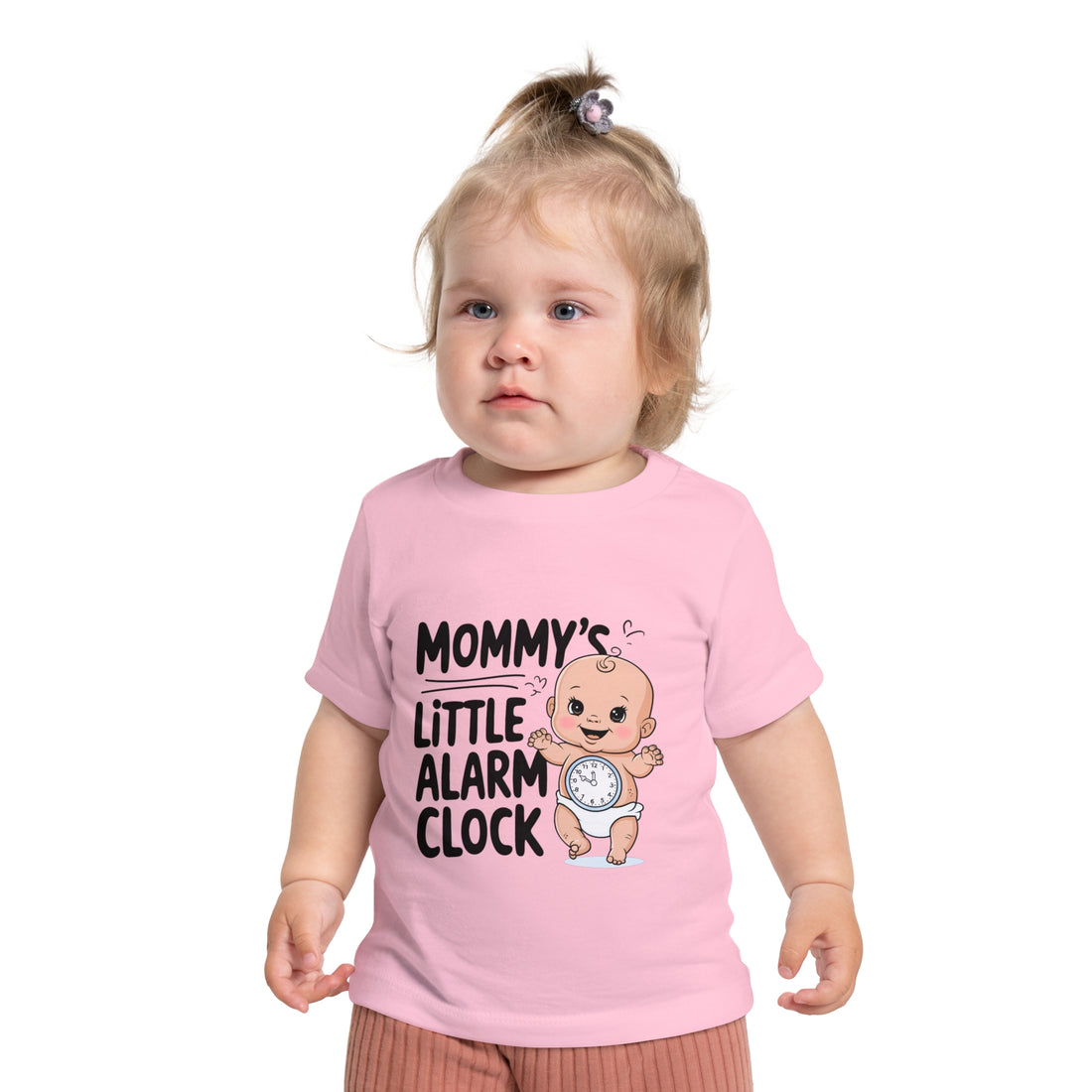 "Mommy's little alarm clock" Baby Short Sleeve T-Shirt