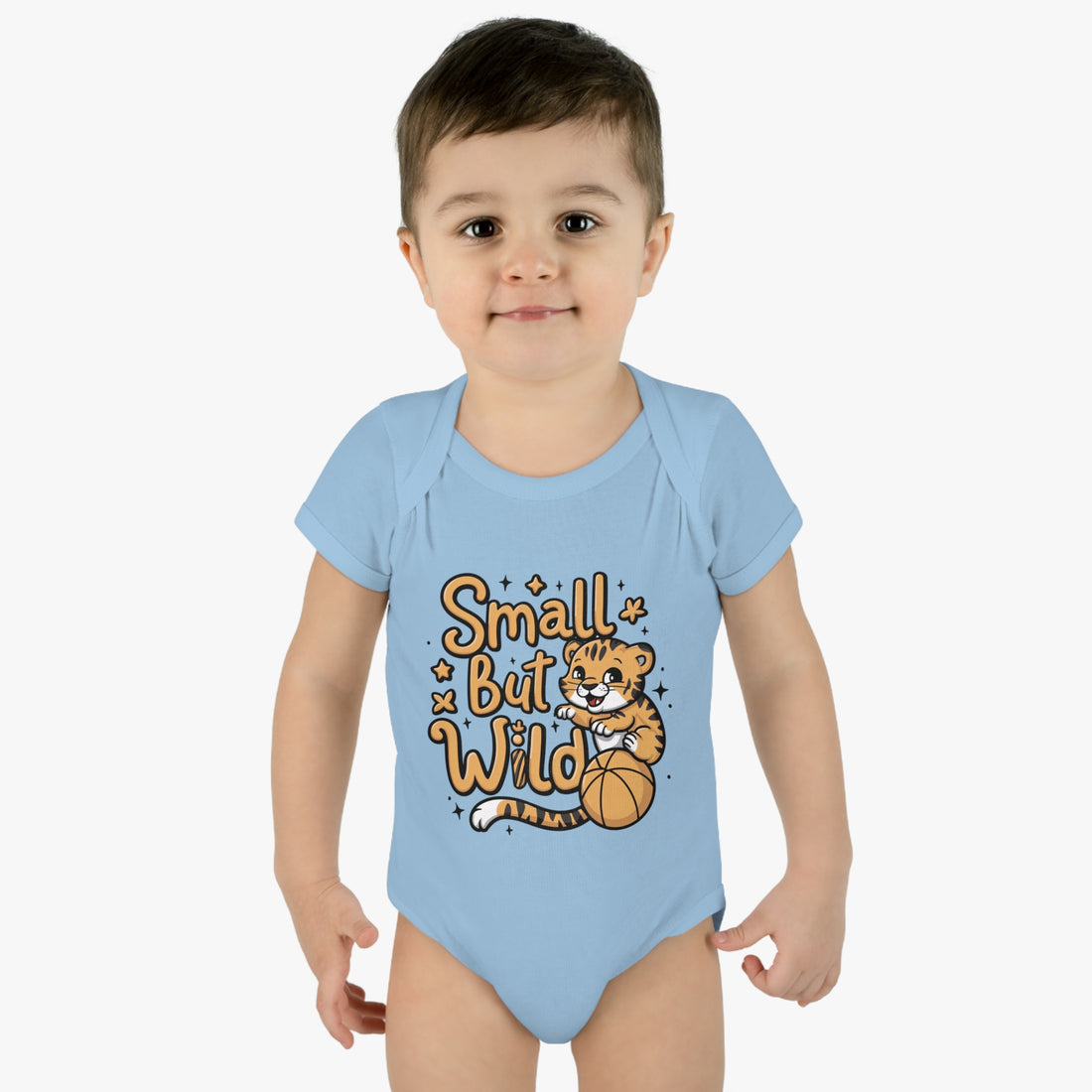 "Small but wild" Infant Baby Rib Bodysuit