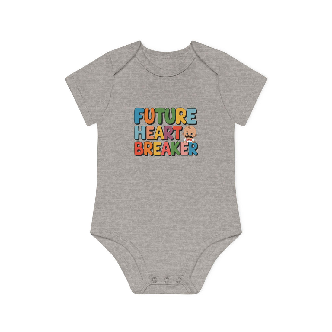 "Future heartbreaker" Baby Organic Short Sleeve Bodysuit