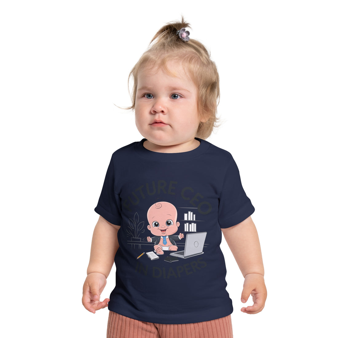 "Future CEO in diapers" Baby Short Sleeve T-Shirt