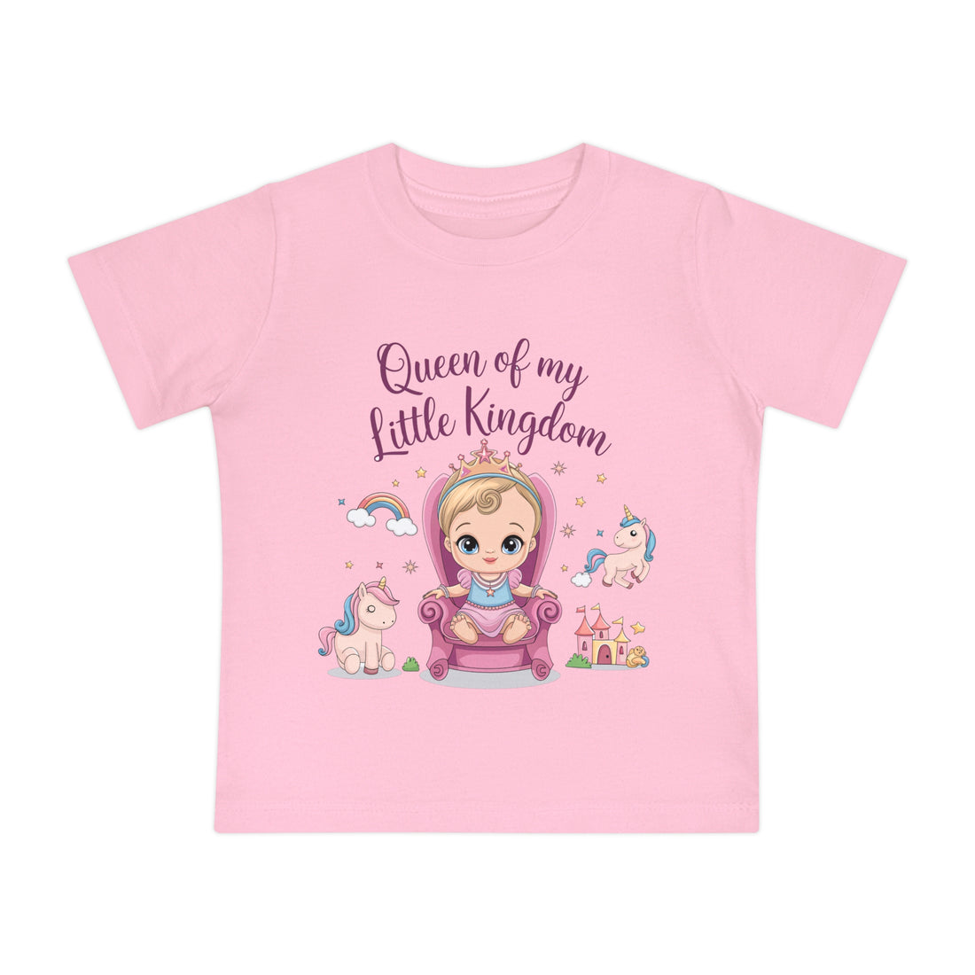 "Queen of my little kingdom" Baby Short Sleeve T-Shirt