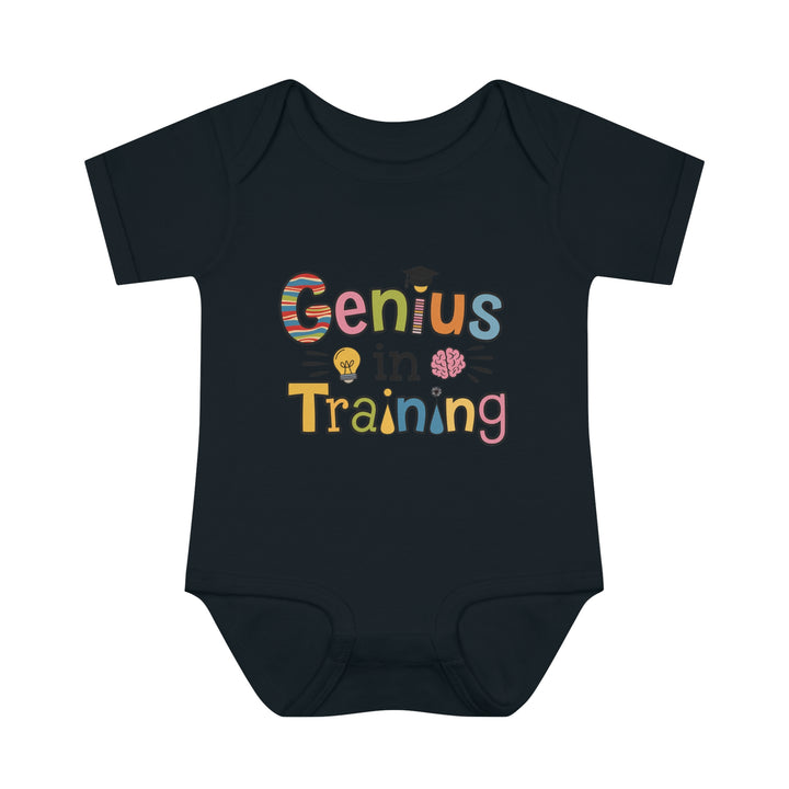 "Genius in training" Infant Baby Rib Bodysuit