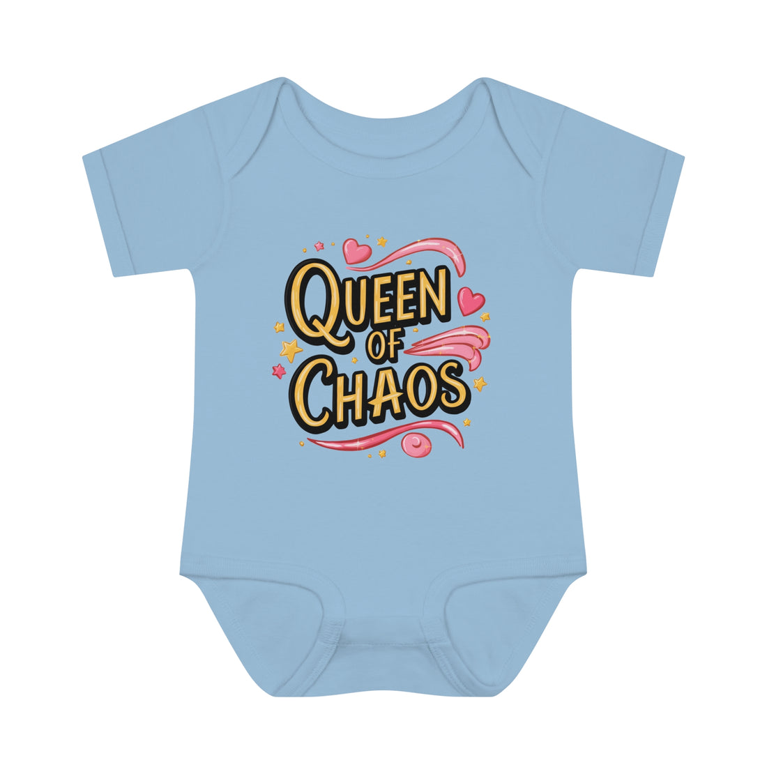 "Queen of chaos" Infant Baby Rib Bodysuit