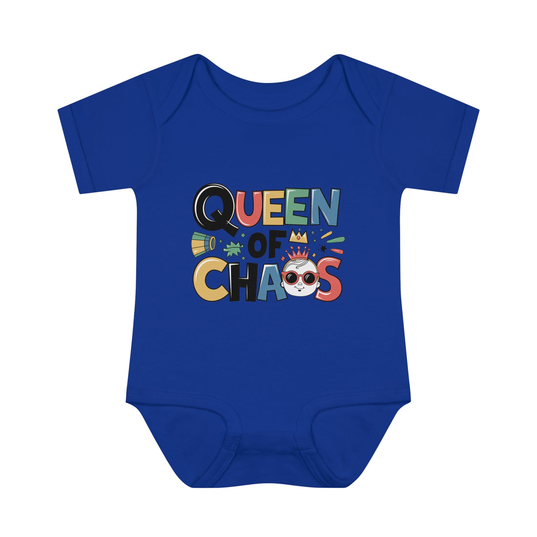 "Queen of chaos" Infant Baby Rib Bodysuit