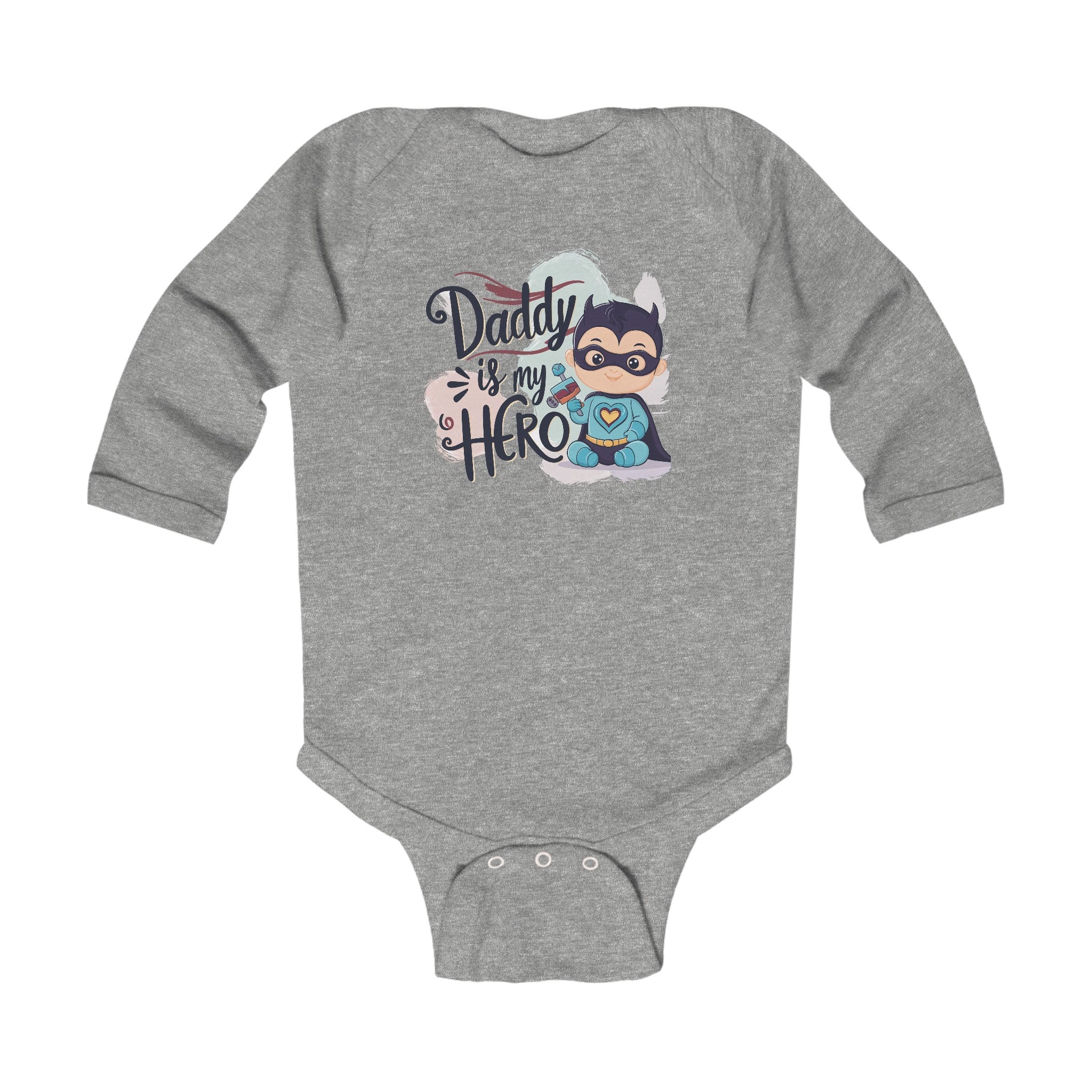 "Daddy is my hero" Infant Long Sleeve Bodysuit