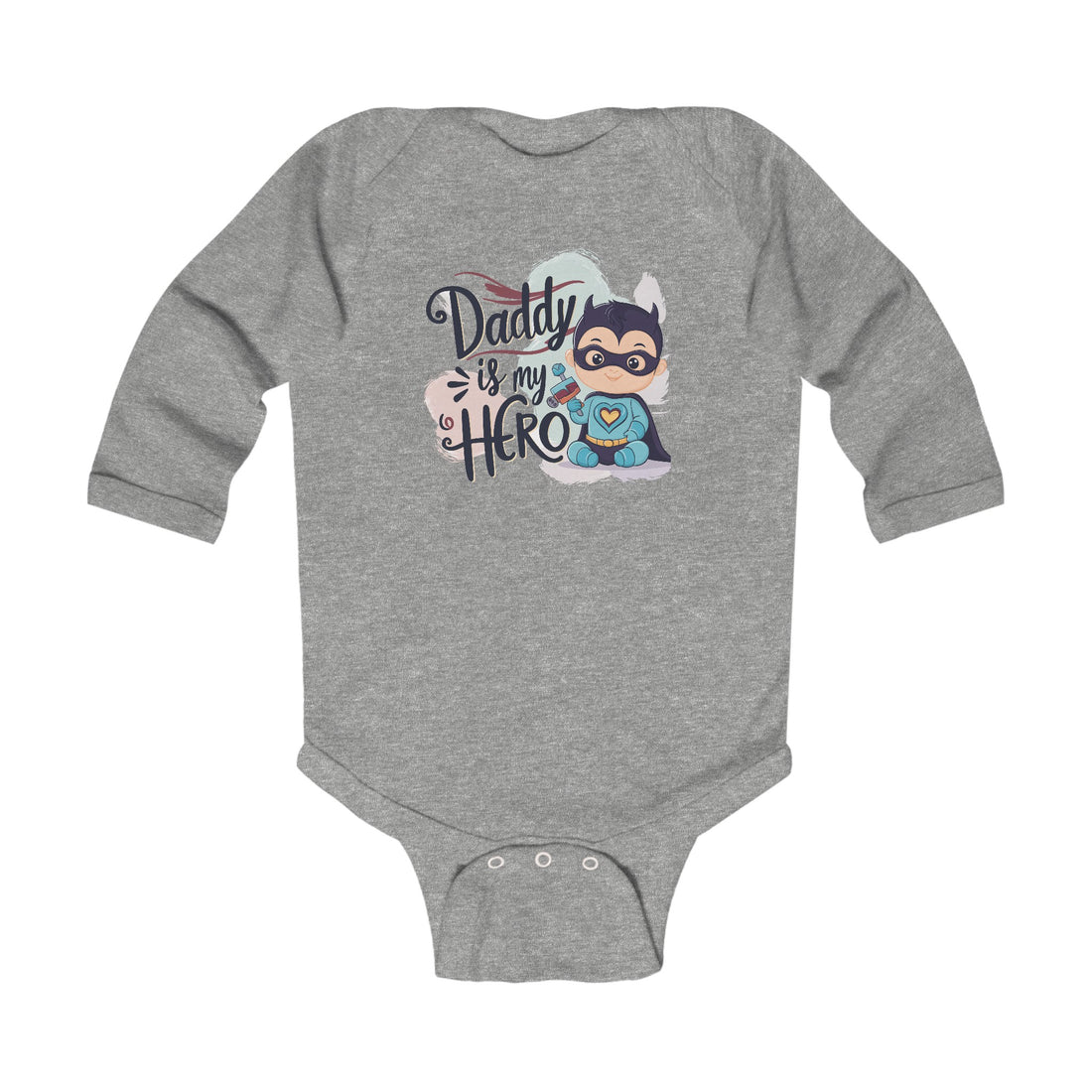 "Daddy is my hero" Infant Long Sleeve Bodysuit