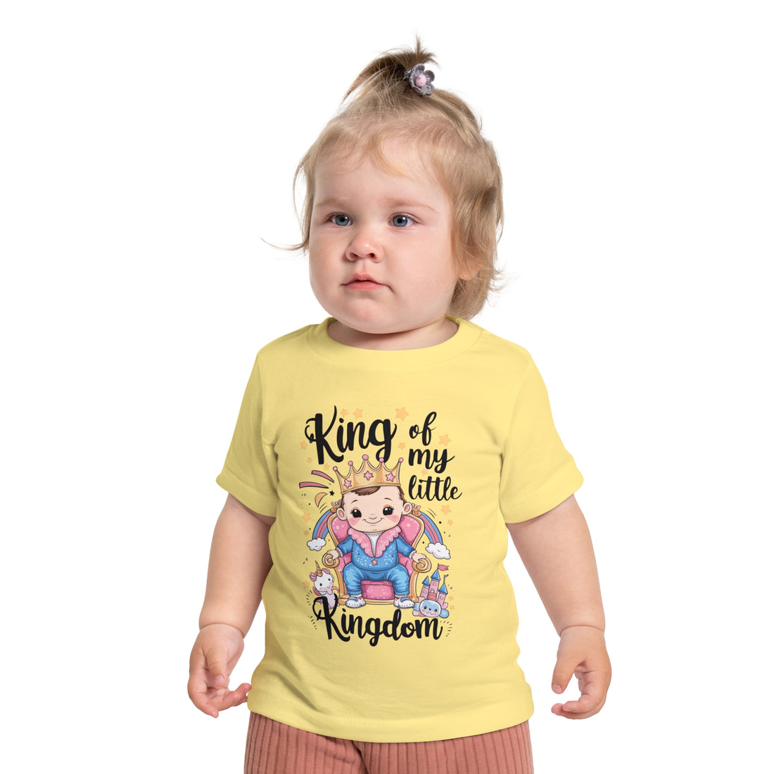 "King of my little kingdom" Baby Short Sleeve T-Shirt