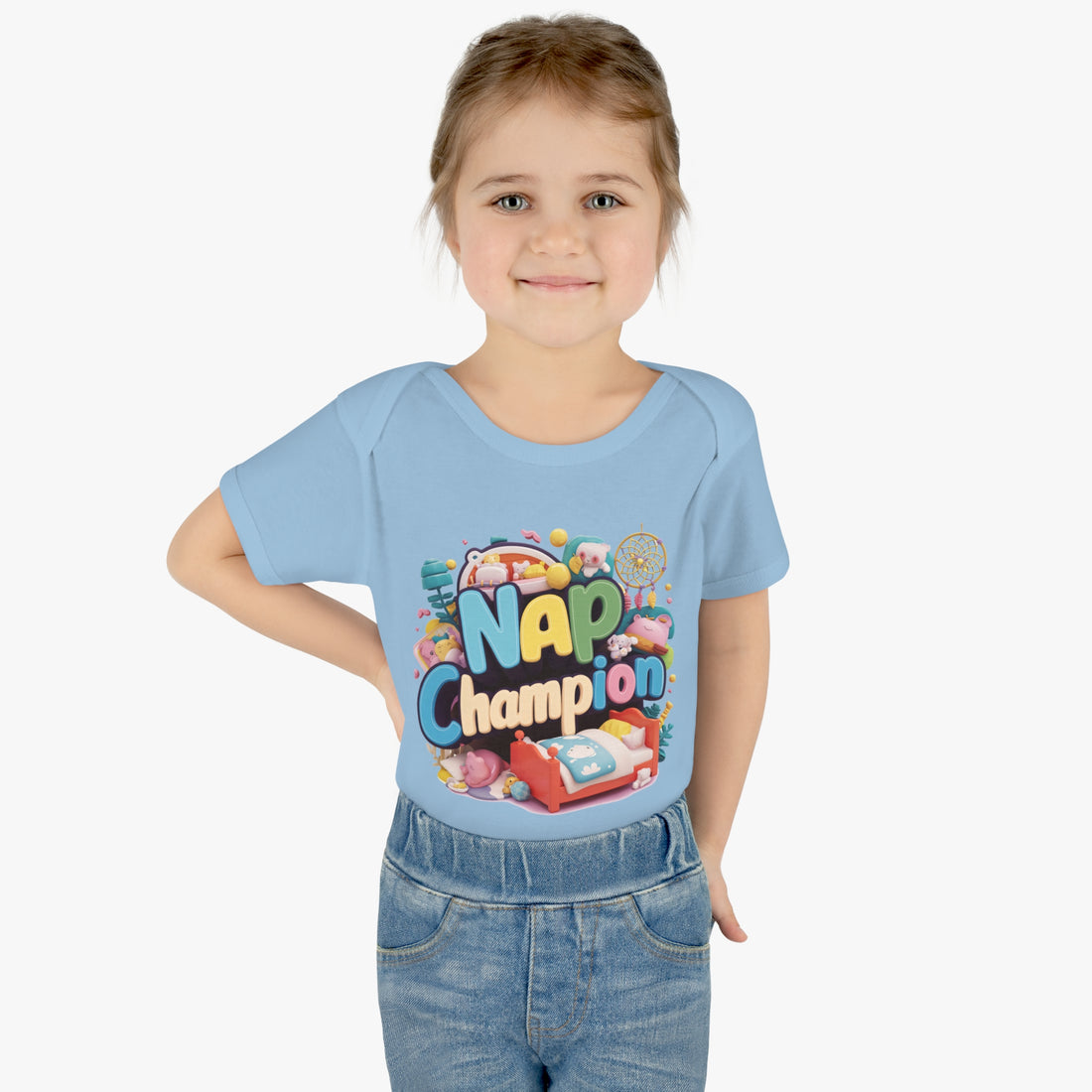 "Nap champion" Infant Baby Rib Bodysuit