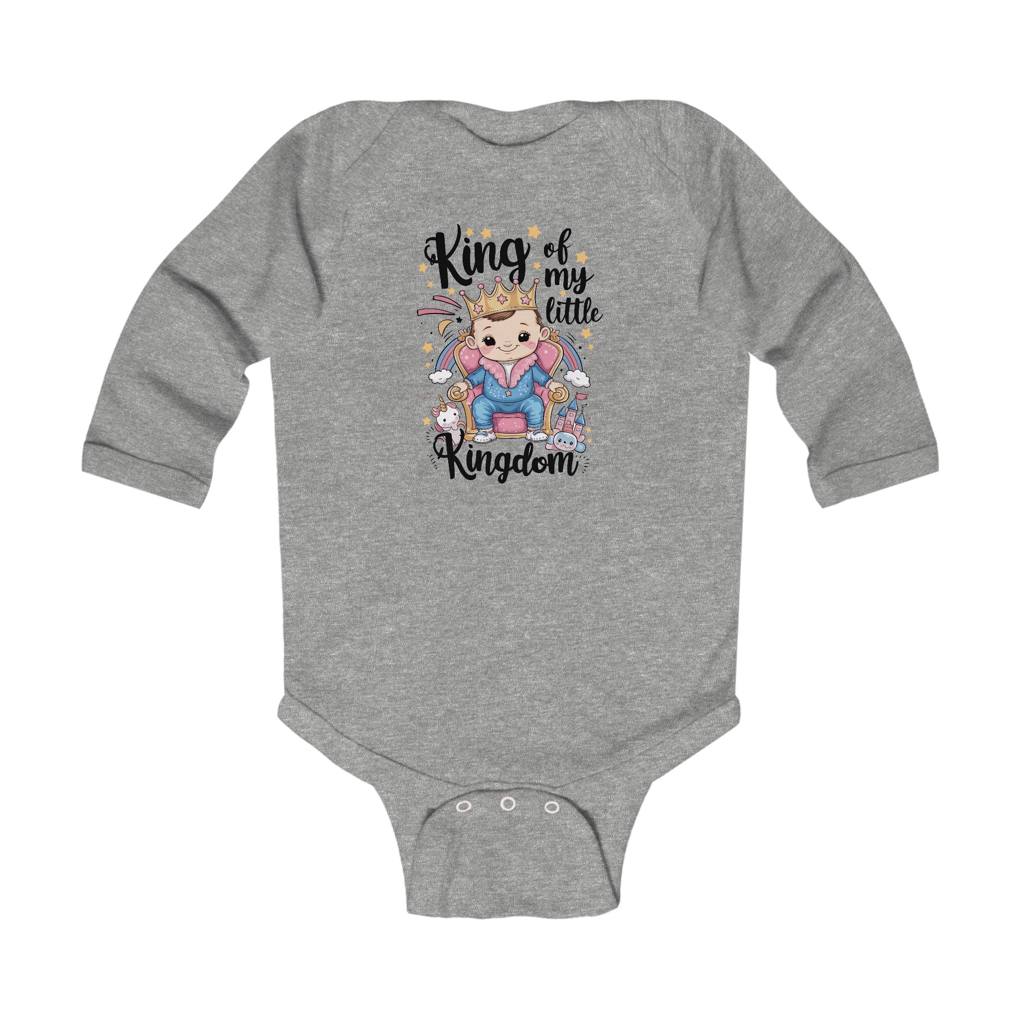 "King of my little kingdom" Infant Long Sleeve Bodysuit