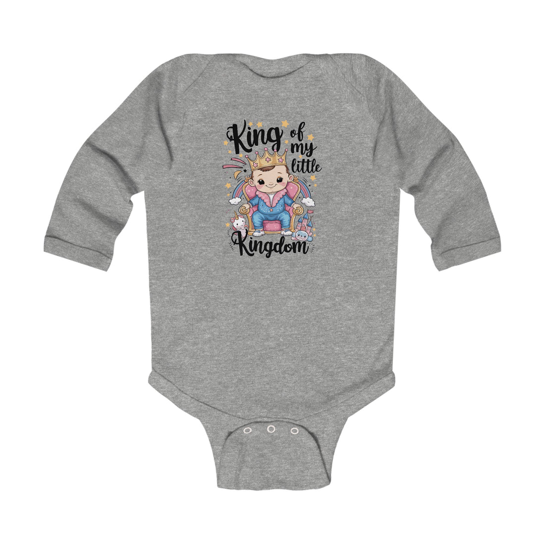 "King of my little kingdom" Infant Long Sleeve Bodysuit