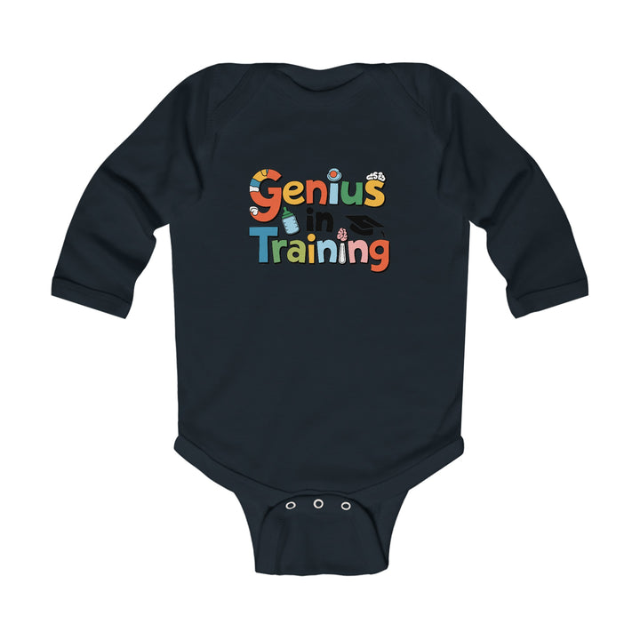 "Genius in training" Infant Long Sleeve Bodysuit