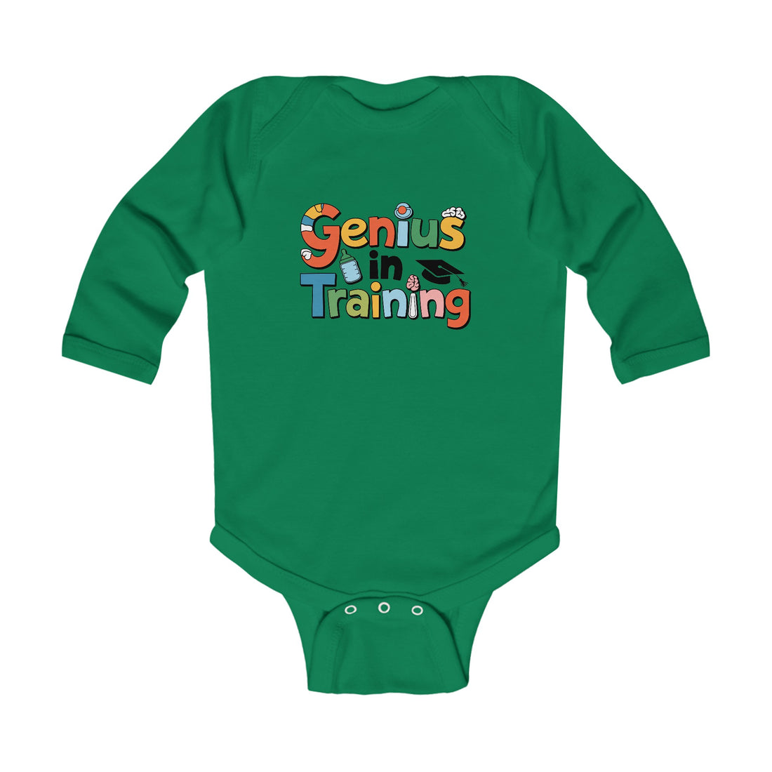 "Genius in training" Infant Long Sleeve Bodysuit