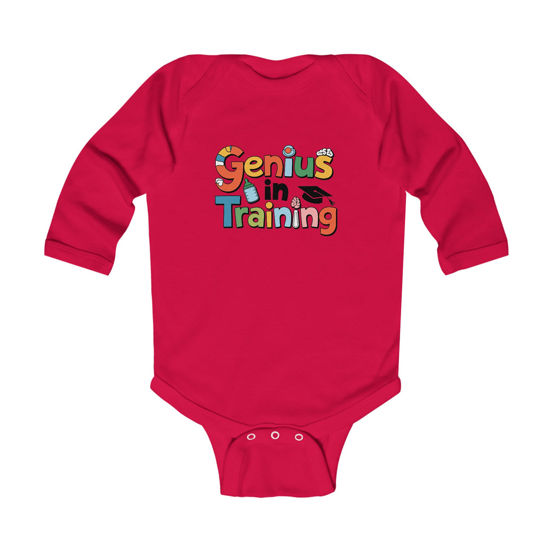 "Genius in training" Infant Long Sleeve Bodysuit